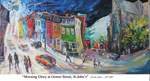 Morning Glory at Gower Street, St.John's, Oil on Canvas